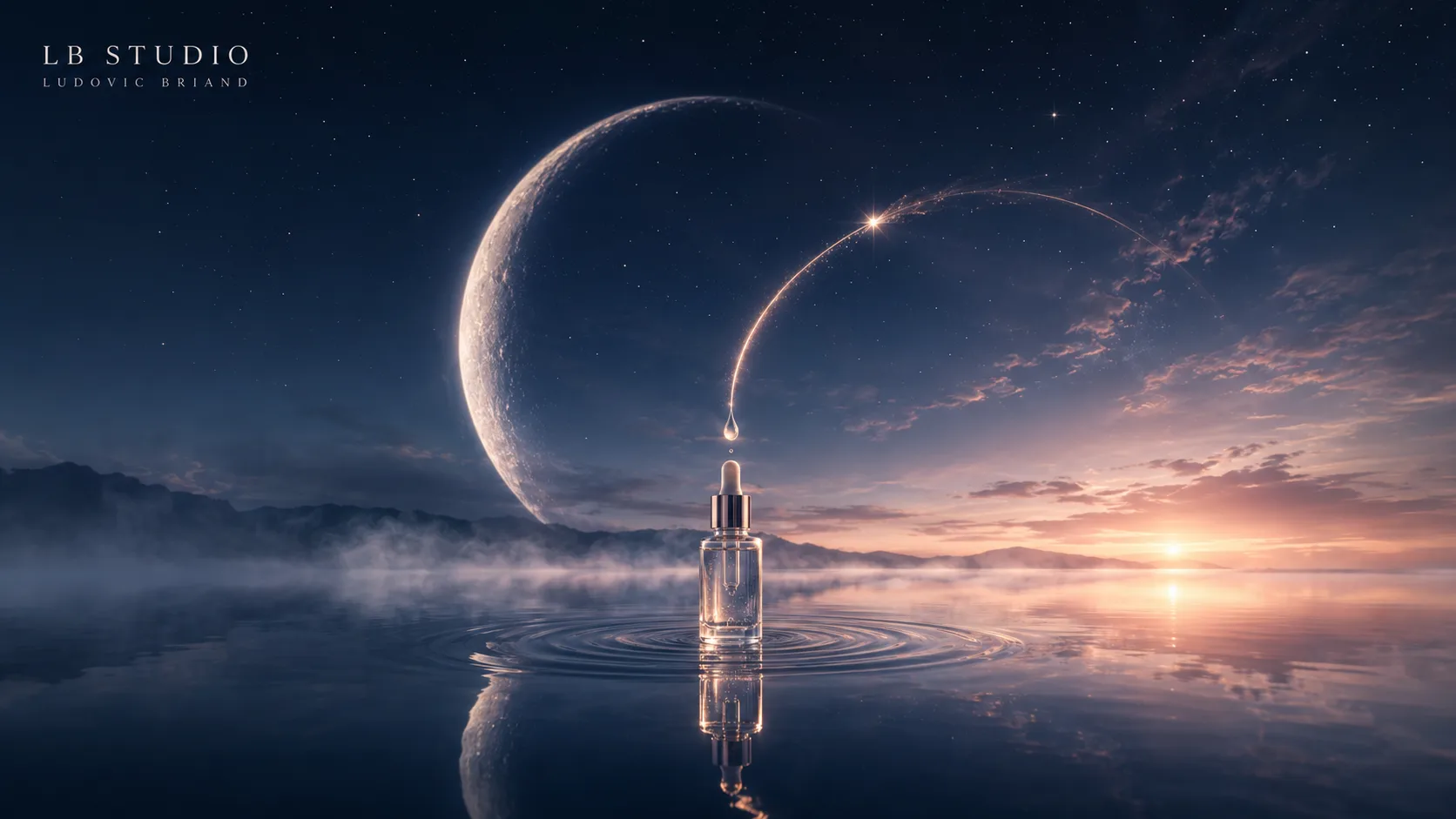 Cosmétique et parfum — visuel 3D 3