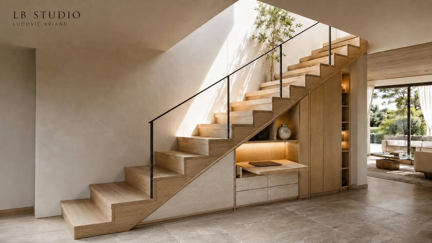 Escaliers sur mesure — visuel 3D 1