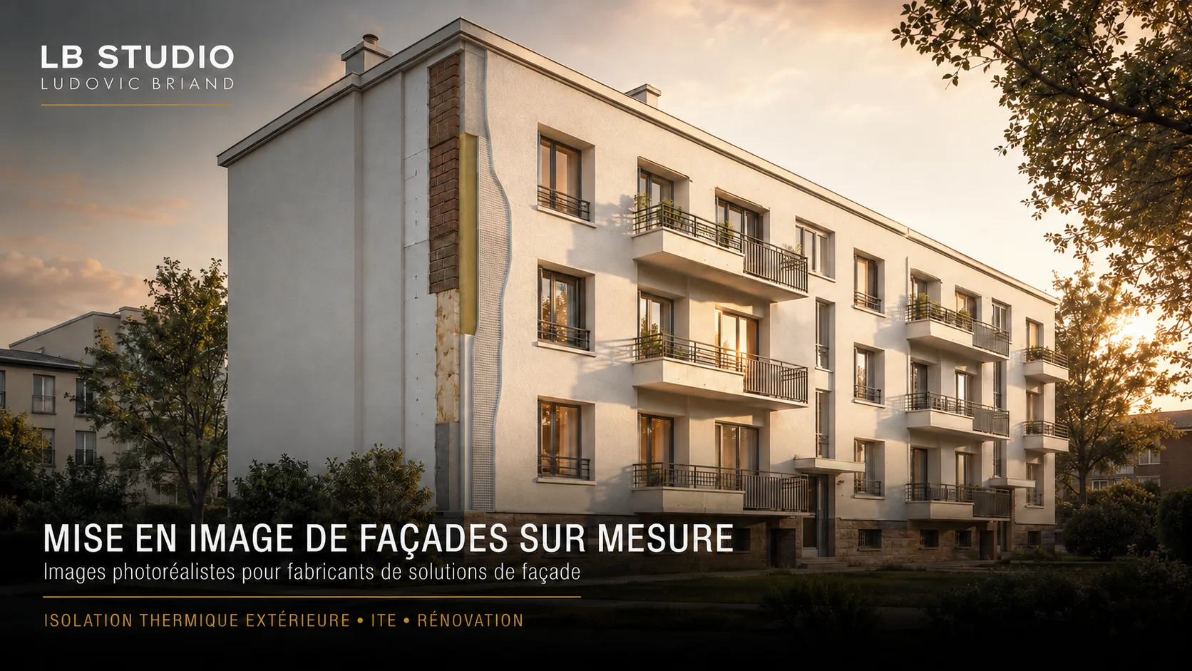 Façades et ravalement — visuel 3D 2