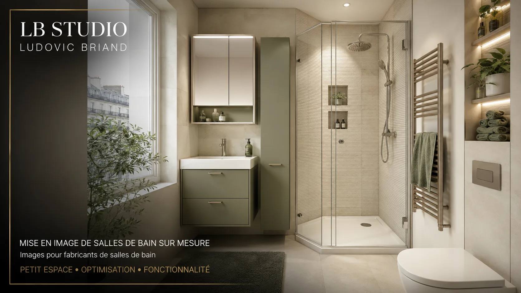 Salles de bain sur mesure — visuel 3D 3