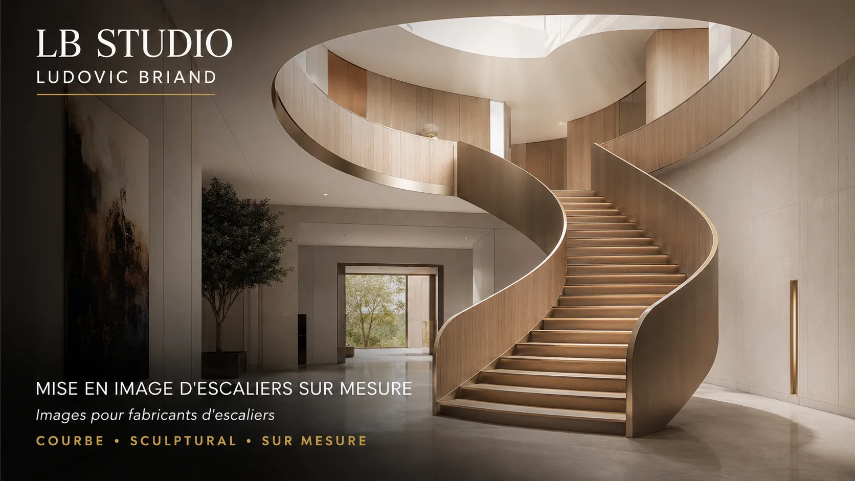 Escaliers sur mesure — visuel 3D 2