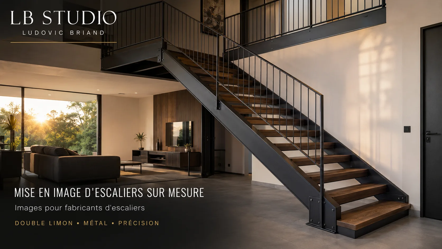 Escaliers sur mesure — visuel 3D 8