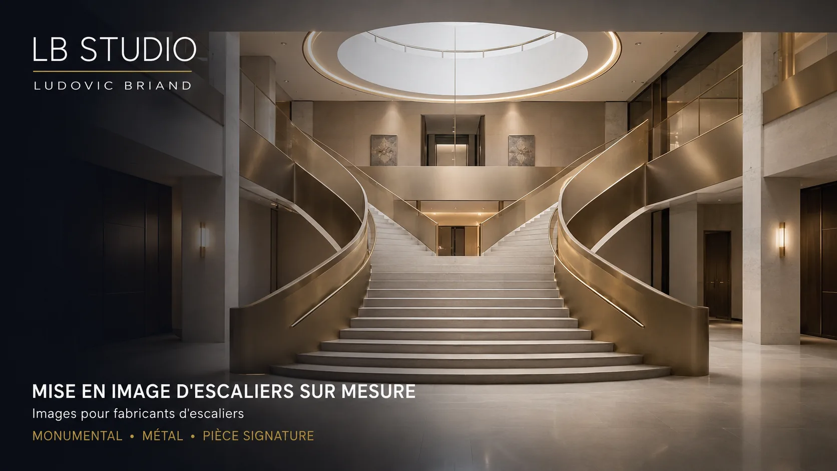 Escaliers sur mesure — visuel 3D 10