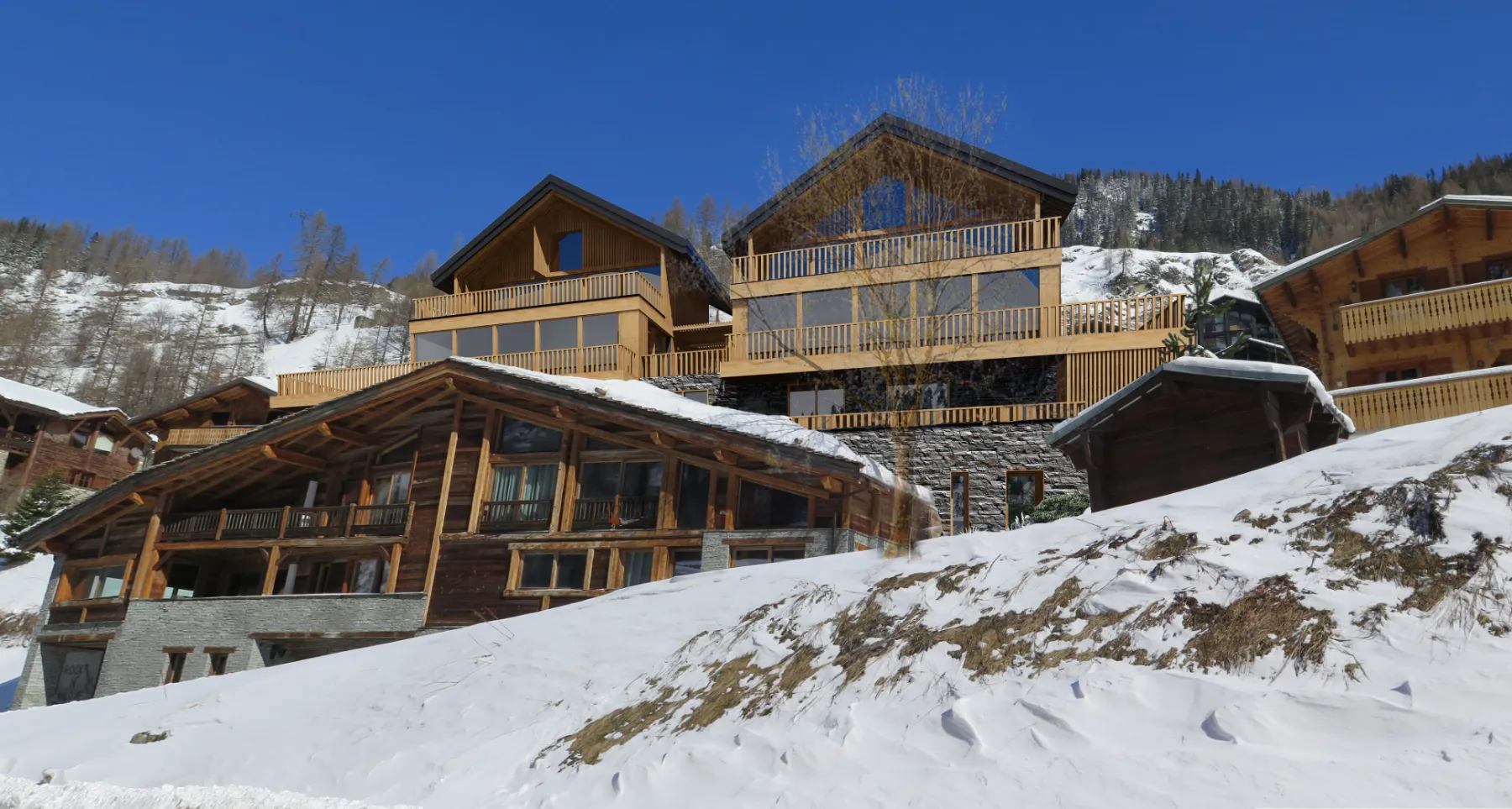 Insertion paysagère hôtel-chalet — permis de construire