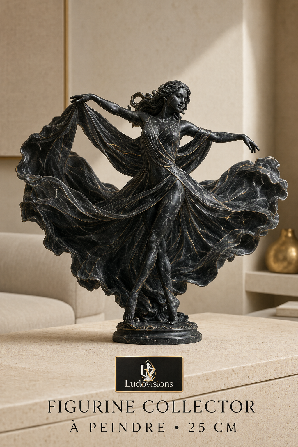 Figurine Collector à Peindre – Danseuse au Voile – Image 4