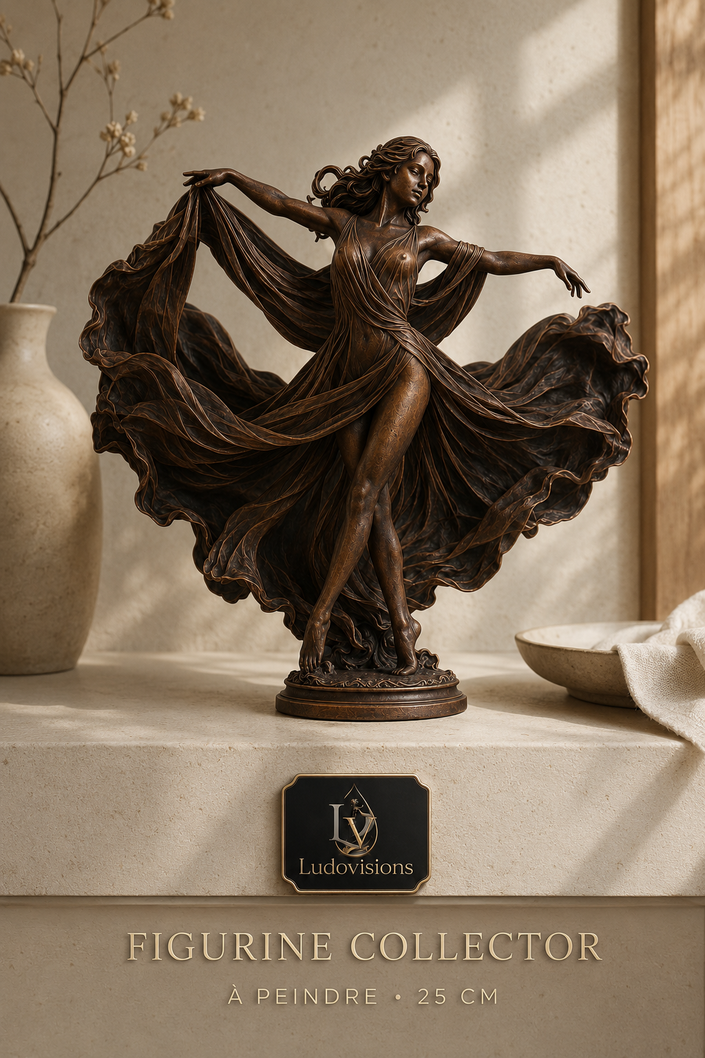 Figurine Collector à Peindre – Danseuse au Voile – Image 3
