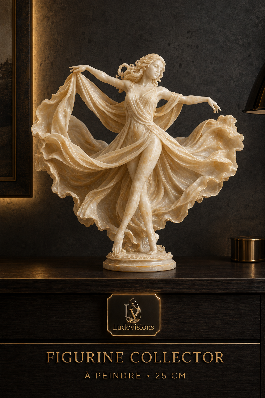 Figurine Collector à Peindre – Danseuse au Voile – Image 5