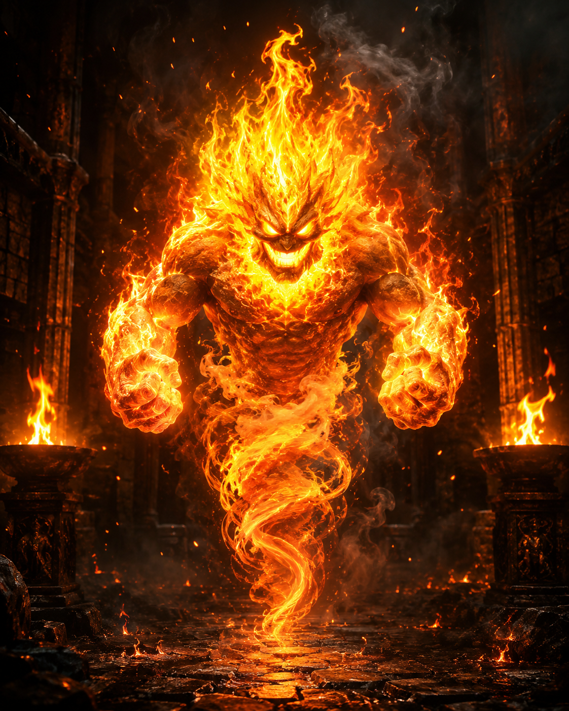 Esprit du Feu – Élémental de Flammes | Asset 3D La Légende de Thor – Image 2