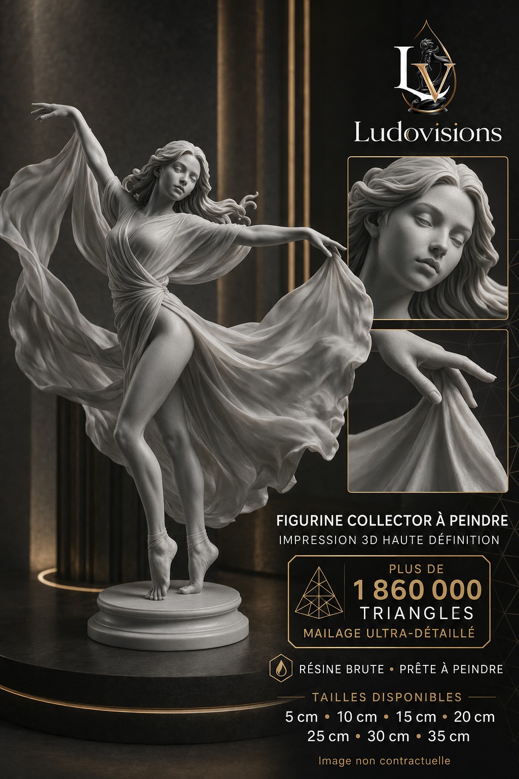 Figurine Collector à Peindre – Danseuse Étoile – Image 6