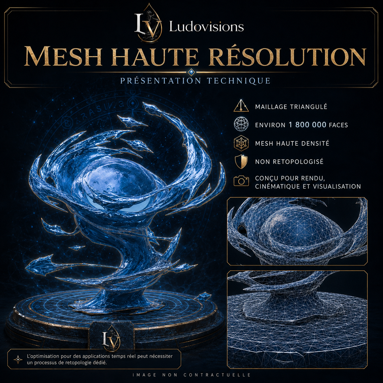 Effet Flaque d’Eau 3D Riggé – Asset Numérique PBR 4K – LudoVisions | Blender FBX OBJ GLB Unity Unreal – Image 9