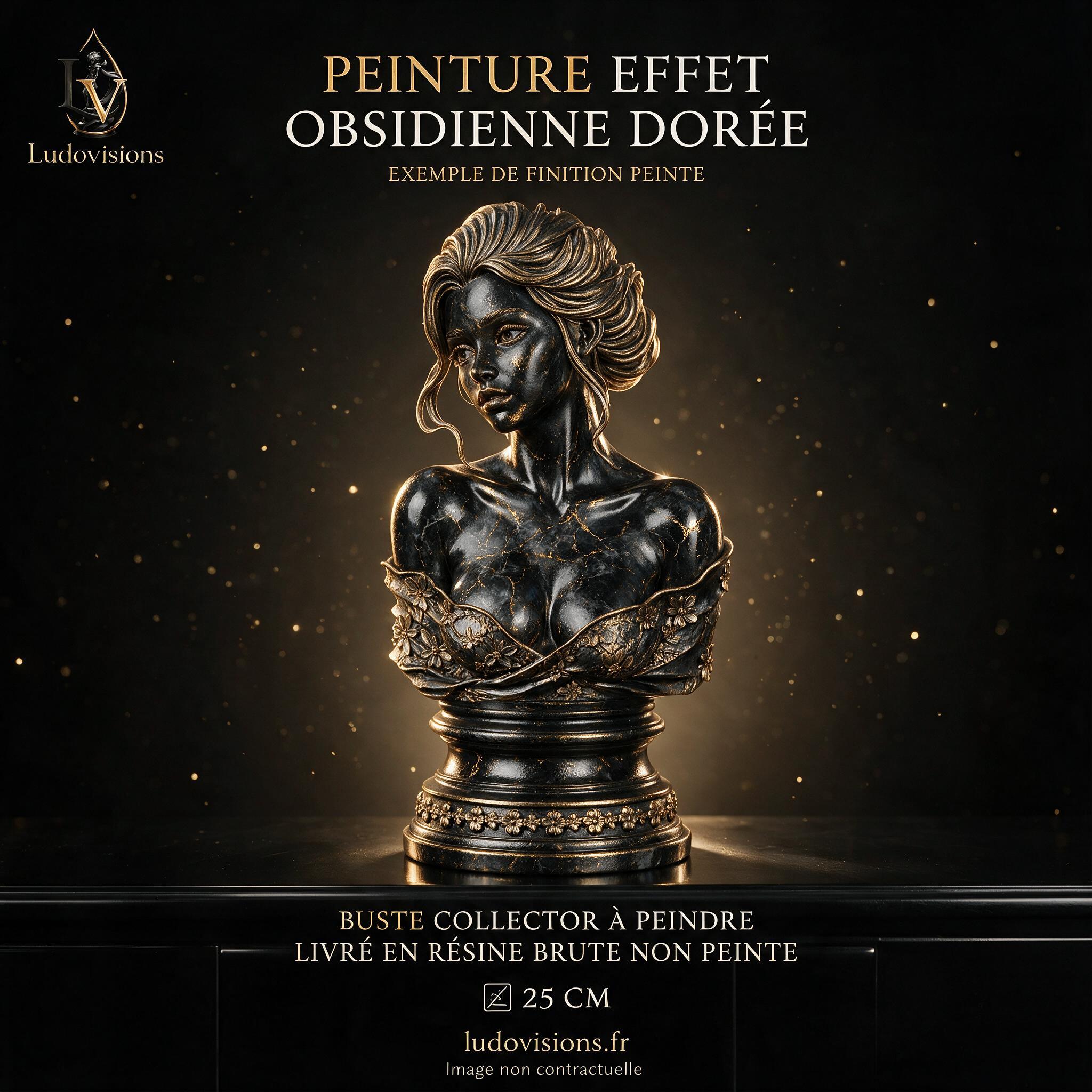 Buste Collector à Peindre — Femme aux Fleurs – Image 6
