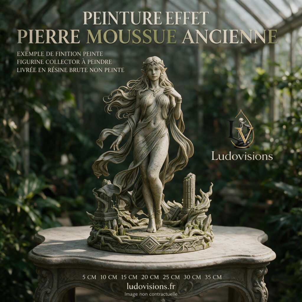 Figurine Collector à Peindre – L'Elfe au Voile d'Étoiles