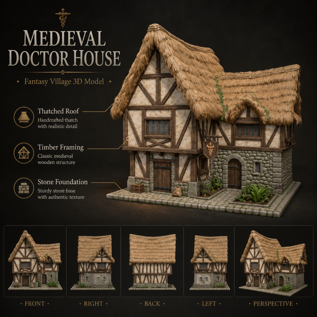 Maison du Docteur – Asset 3D | La Légende de Thor