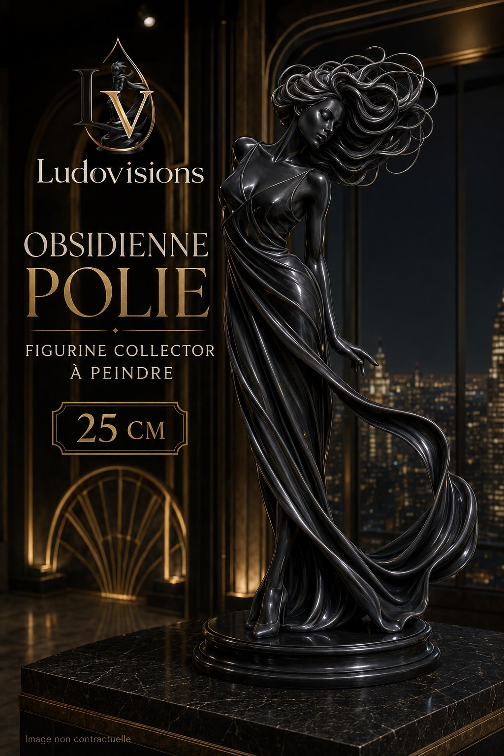 Figurine Collector à Peindre – Muse au Vent – Image 2