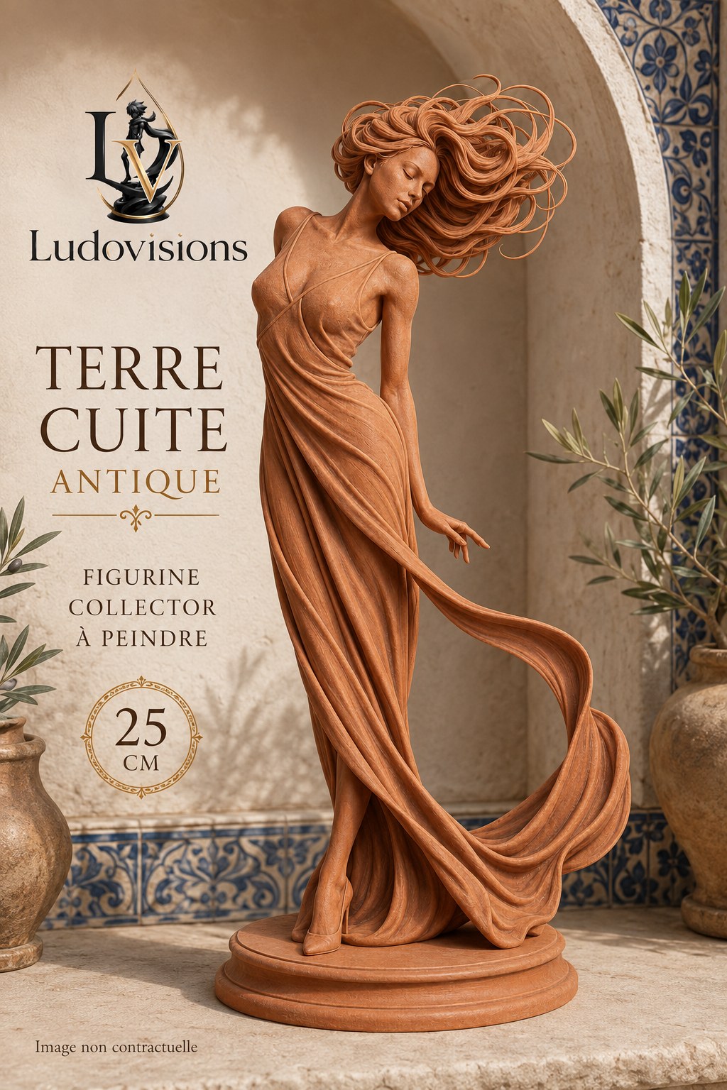 Figurine Collector à Peindre – Muse au Vent – Image 3