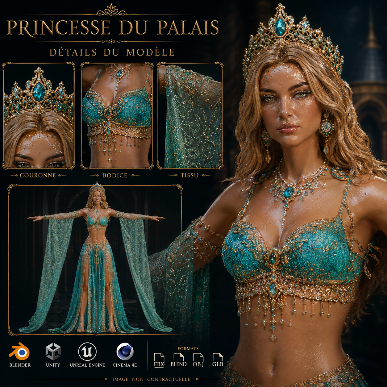 La Petite Soeur – Princesse Orientale | Asset 3D La Légende de Thor – Image 5