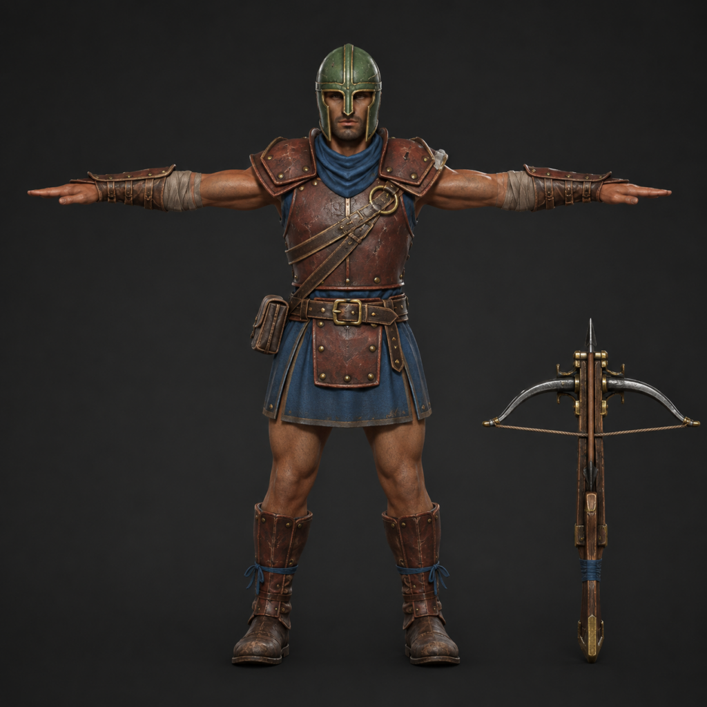Soldat Légionnaire Arbalétrier – Asset 3D | La Légende de Thor 2
