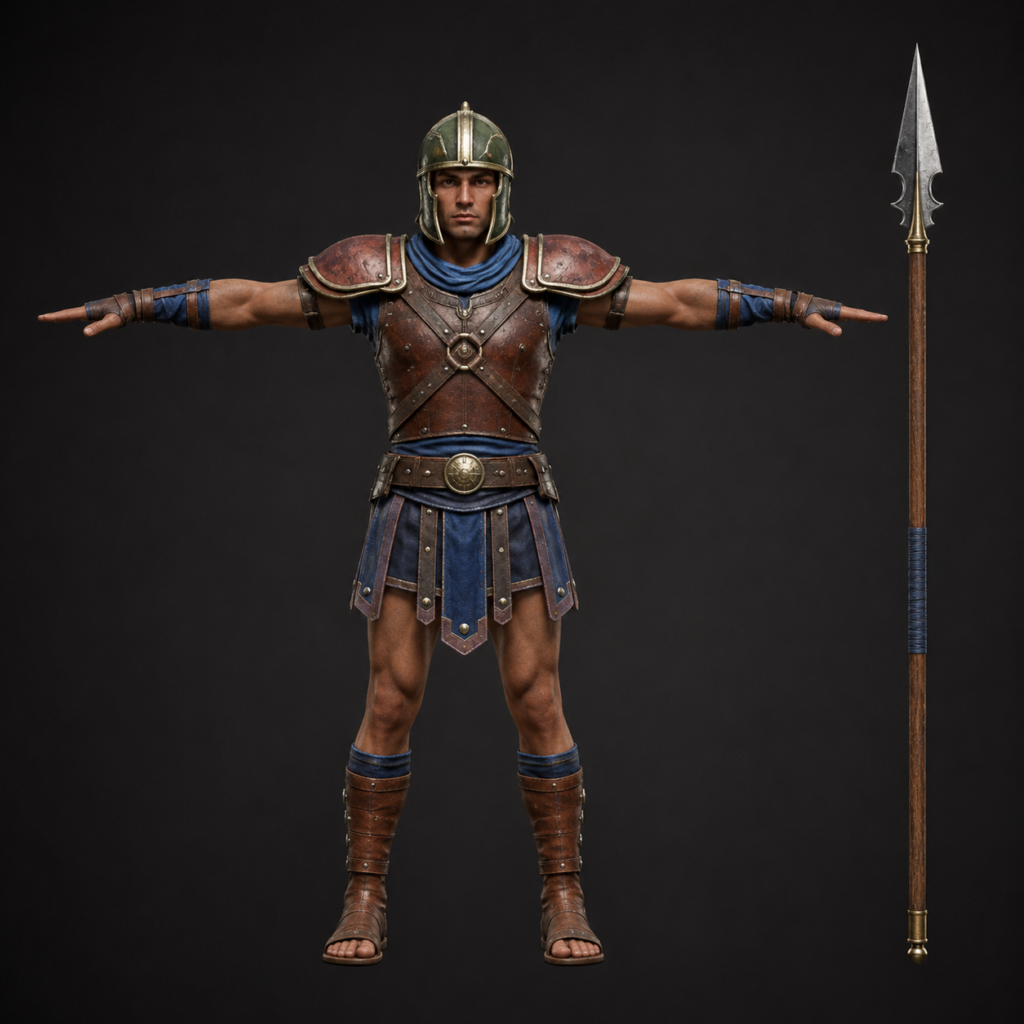 Soldat Légionnaire Lancier – Asset 3D | La Légende de Thor 2