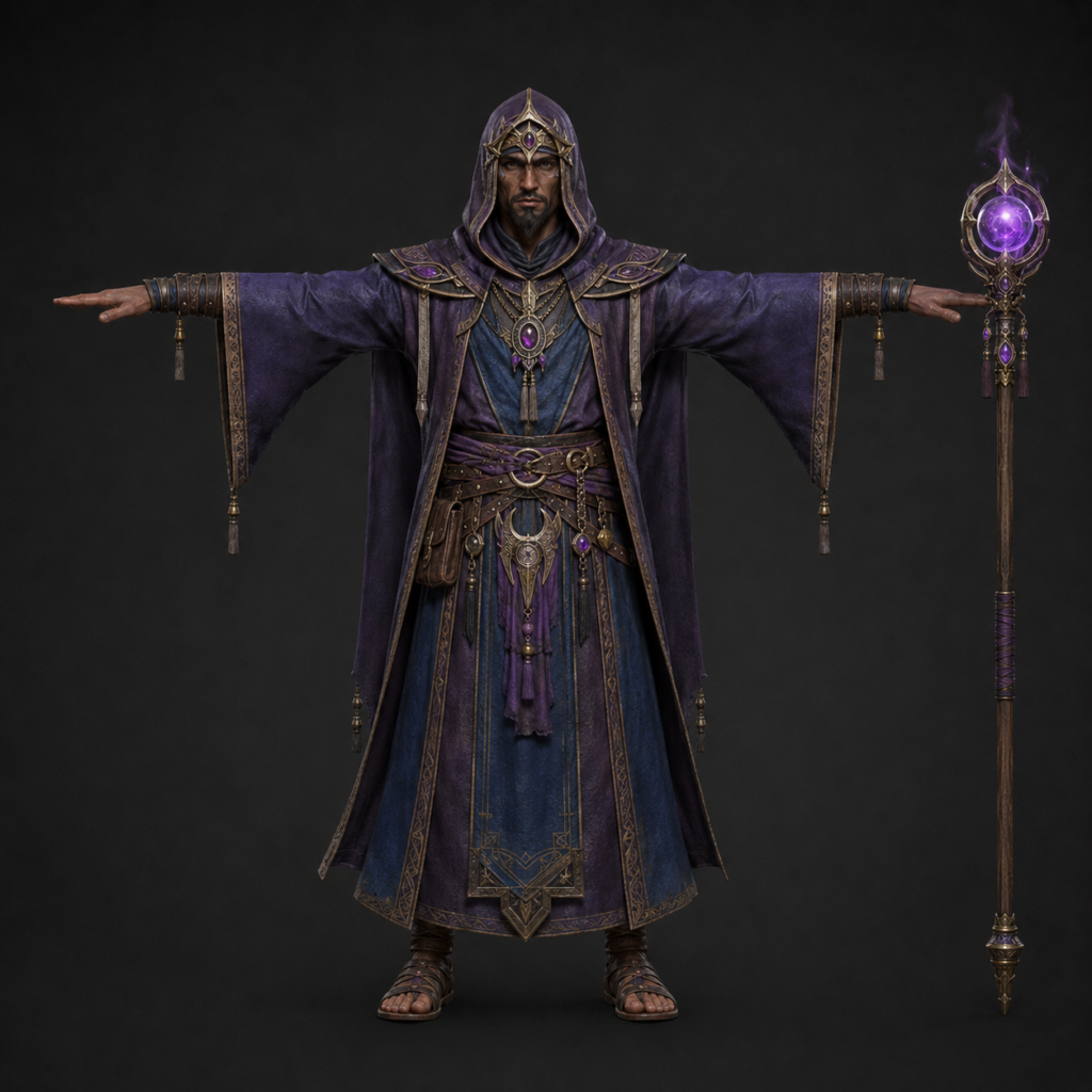 Sorcier Maléfique – Asset 3D Fantasy | La Légende de Thor 2