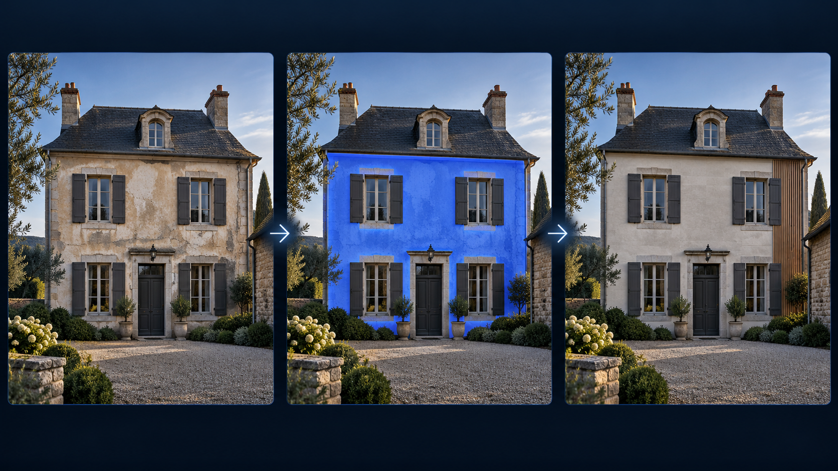Façade sélectionnée puis modernisée